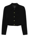 Pinko Cropped Jacket In Black