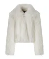 Pinko Cropped Jacket In White