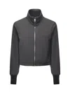 Pinko Cropped Jacket With Drawstring In Black