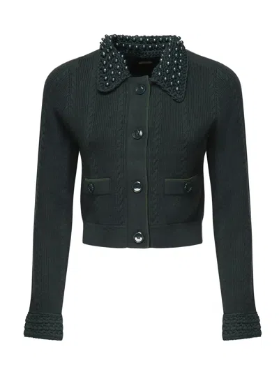 PINKO CROPPED KNIT JACKET