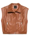Pinko Gilet De Motard En Cuir Nappa