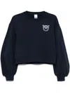 Pinko Embellished Love Birds Cropped Sweatshirt