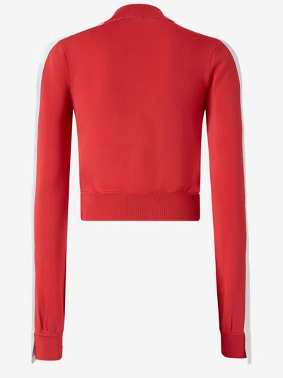 PINKO CROPPED SWEATSHIRT IN TECHNICAL FABRIC