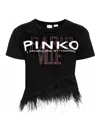 PINKO CAMISETA - NEGRO