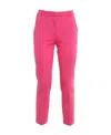 Pinko Cropped Tailored Trousers In Pink