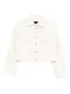 Pinko 'gelato' Trucker Jacket In White