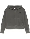 Pinko 'onitsha' Hoodie In Grey Cotton