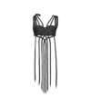 Pinko Cross-laced Top In Black