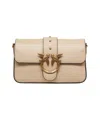 Pinko Love One Mini Slouchy Bags In Neutral