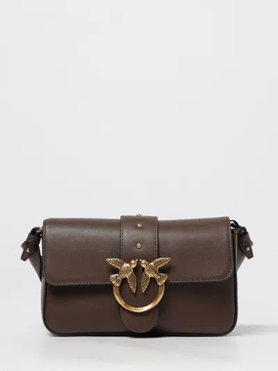 PINKO CROSSBODY BAG PINKO WOMAN COLOR BROWN,H36924032