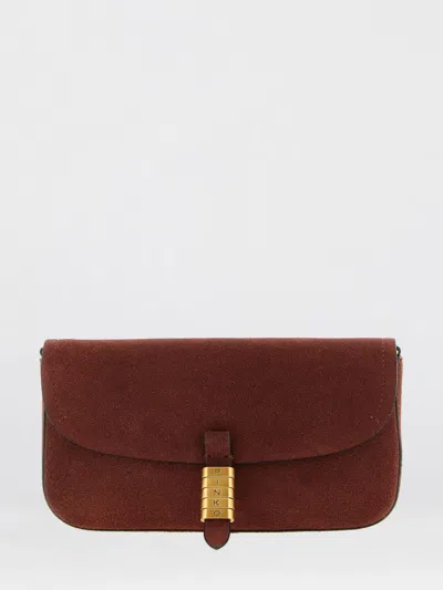 PINKO PINKO SADDLE FLAT MEDIUM SUEDE SHOULDER BAG