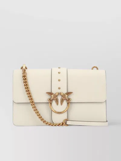Pinko Crossbody Bag With Bird Embellishment And Chain Strap