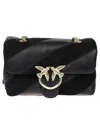 Pinko Crossbody Bag With Metal Logo In Black