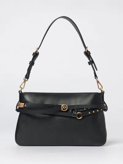 Pinko Leather Belt Bag In Black
