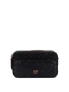 Pinko Mini Logo-debossed Cross Body Bag In Black