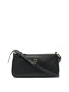 Pinko Leather Mini Baguette Bag In Black