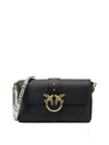 Pinko Love One Slouchy Crossbody Bag In Black