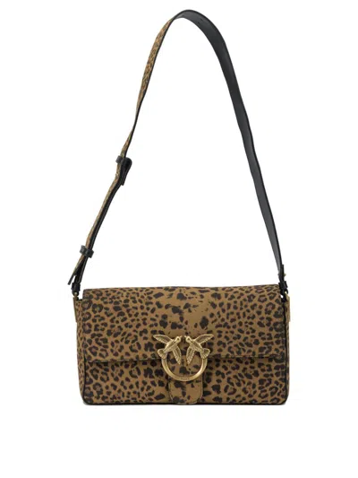 Pinko Crossbody Bags In Brown