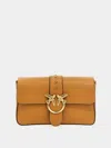 Pinko Mini Love One Crossbody Bag In Brown