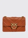 Pinko Mini Love One Crossbody Bag In Brick Red