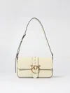 Pinko Large Love Bag Crossbody Bag In White