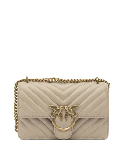 Pinko Crossbody Bags In Neutral