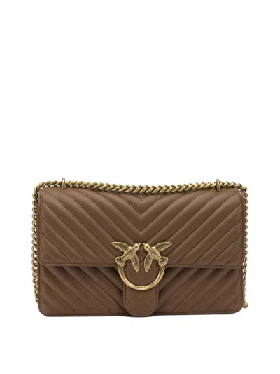 Pinko Crossbody Bags In Neutral