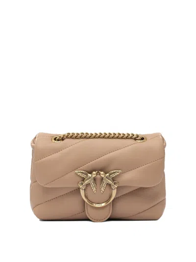 Pinko Love Classic Puff Maxi Quilt Bag In Neutral