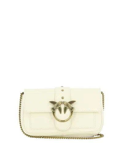 Pinko Crossbody Bags In White