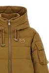 Pinko Crusca Down Jacket In Brown