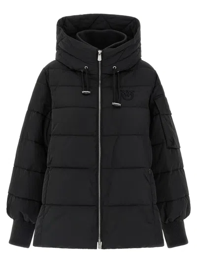 PINKO CRUSCA PUFFER JACKETS BLACK