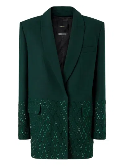 PINKO CRYSTAL-EMBELLISHED BLAZER