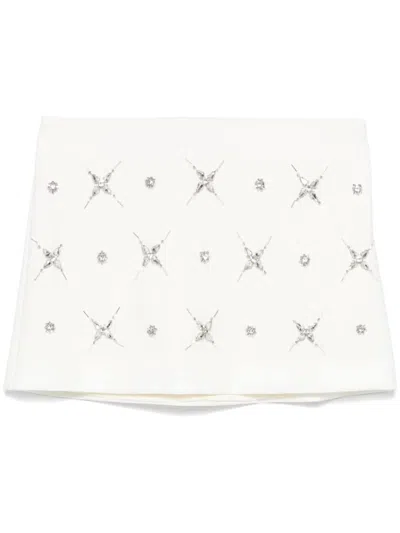 PINKO CRYSTAL-EMBELLISHED MINI SKIRT