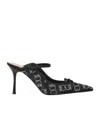 Pinko Crystal-embellished Mules