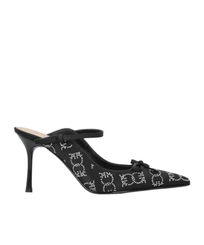 Pinko Crystal-embellished Mules