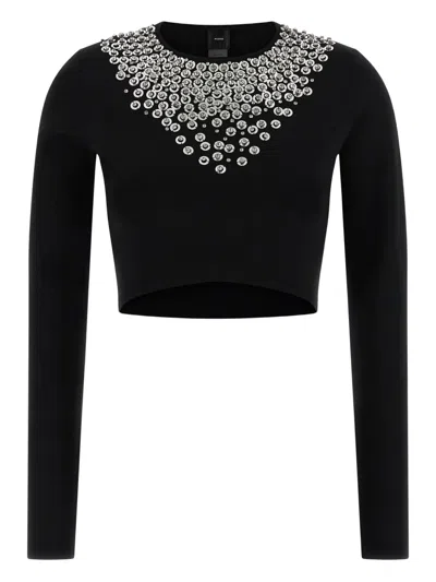 PINKO CRYSTAL-EMBELLISHED SWEATER
