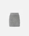 Pinko Crystal Embroidery Miniskirt In Multi