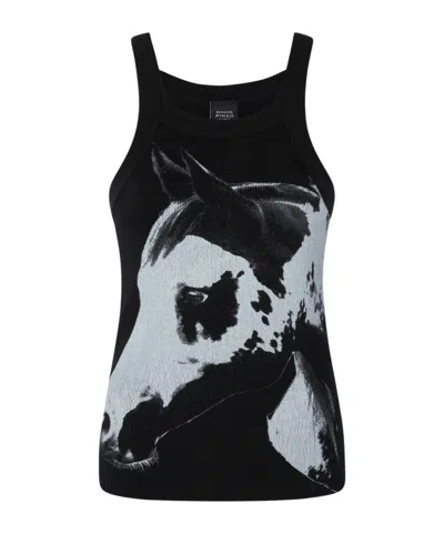 PINKO PINKO X PATRICK MCDOWELL HORSE PRINT RIBBED VEST