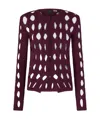 Pinko Cut-out Cardigan In Red