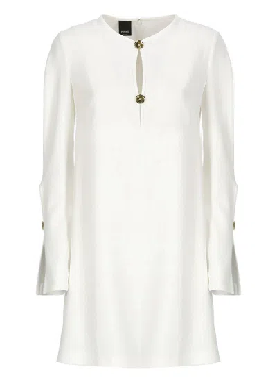 PINKO CUT-OUT DETAILED LONG-SLEEVED DRESS