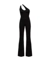 Pinko Cut-out Flared-leg Jumpsuit In Black