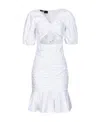 Pinko Cut-out Minidress In White