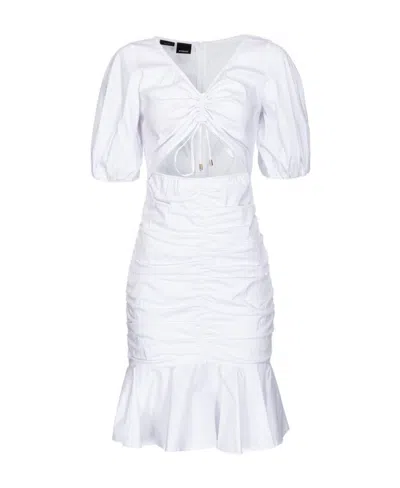 Pinko Cut-out Minidress In White