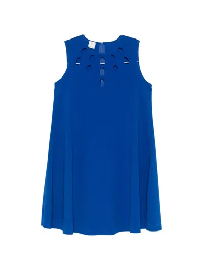 Pinko Cut-out Mini Dress In Blue