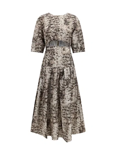 Pinko Cut-out Short Dress In Multi