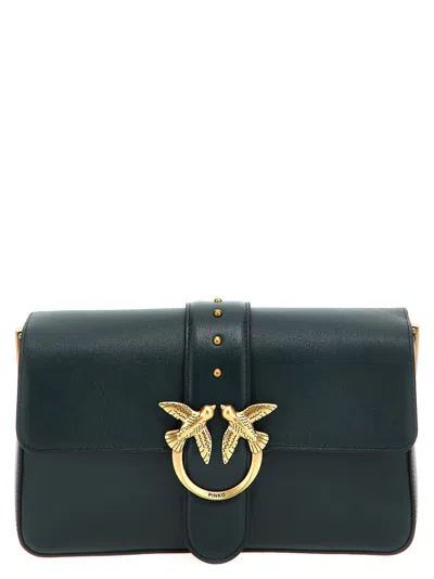 Pinko Dark Green Love One Classic Shoulder Bag