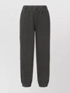 Pinko Dark Grey Joggers Graphic Print In Gray