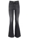 Pinko Jeans Boot-cut - Lavado Oscuro In Black