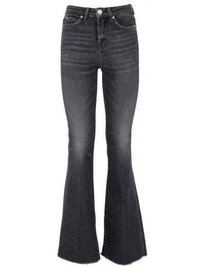 Pinko Jeans Boot-cut - Lavado Oscuro In Grey