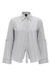 Pinko Striped Collar Shirt With Adjustable Ties